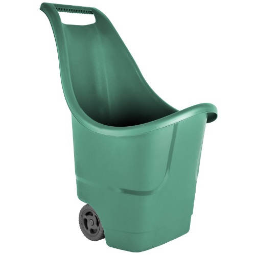 Тележка садовая с колесами 50 л 640X470X840 зеленая
