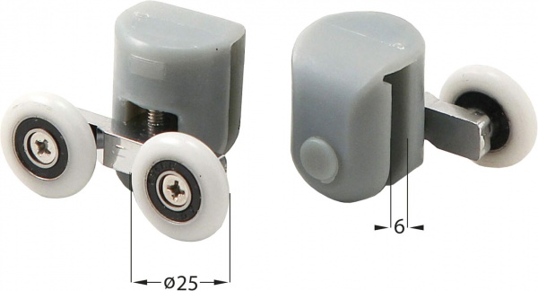 Комплект роликов Deante XKCA1RU04 6 мм 2 шт.
