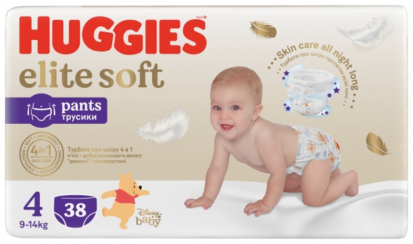 Подгузники-трусики Huggies ES Pant (4) Mega 9-14 кг 38 шт.