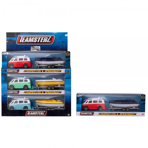 Набор машинок Teamsterz Кемпер с катером 