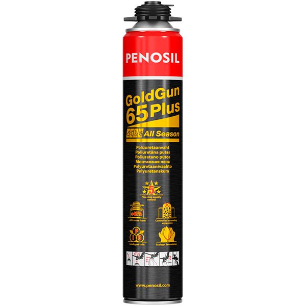 Піна монтажна PENOSIL GoldGun 65 Plus All Season 850 мл