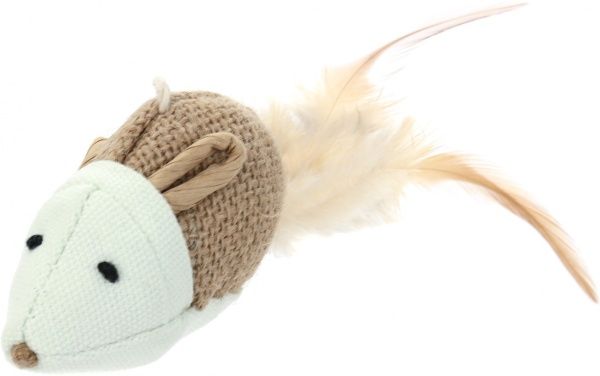 Игрушка для котов Trixie Палочка с джутовой мышкой 50 см 45804