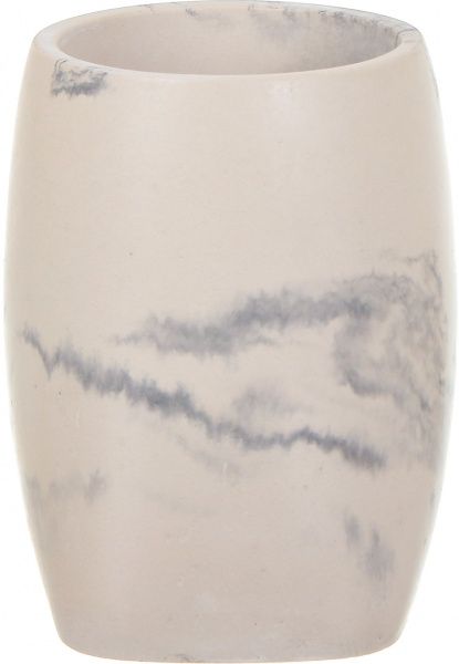 Ершик для унитаза Luna mountain белый с бежевой колбой