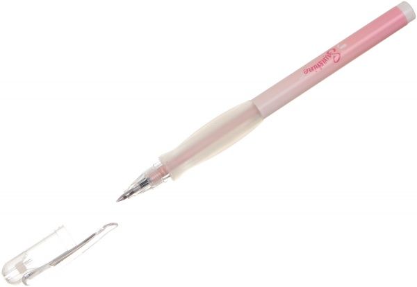 Ручка гелевая с вставкой для пальцев Розовое омбре 2 