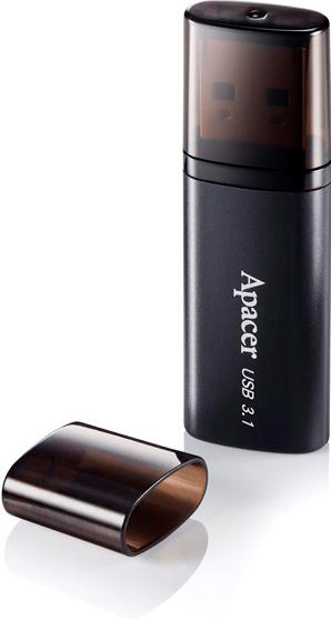 Флеш-пам'ять USB Apacer AH25B 64 ГБ USB 3.1 black (AP64GAH25BB-1)