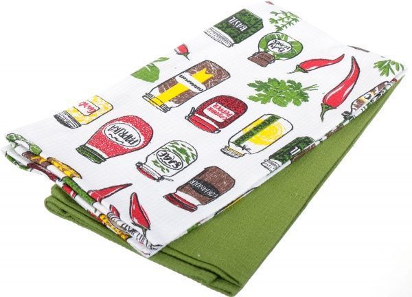 Набір рушників вафельних Спеції 2 шт. 45x60 см Homeline світло-зелений 