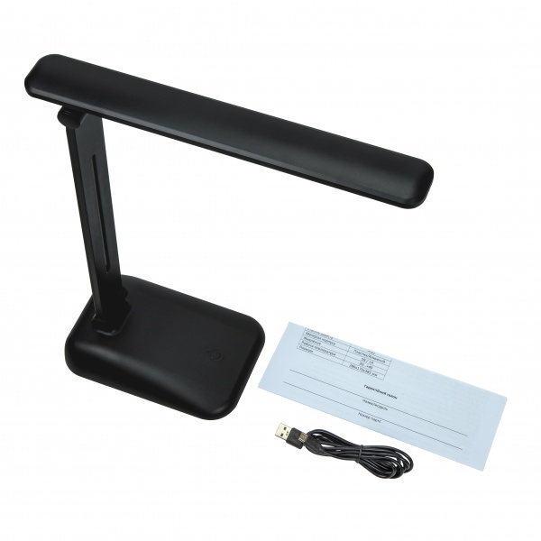 Настольная лампа аккумуляторная LUNA HOME 5 Вт без цоколя графит/черный ALT-611