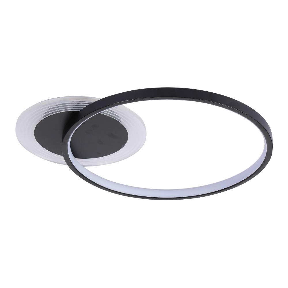 Люстра потолочная Miorro LED Vesta с пультом ДУ металл/пластик 1x34,8 Вт LED-модуль черный 51-311-089