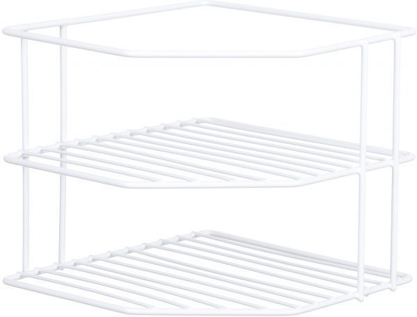 Полка угловая 198x232x238 мм белый