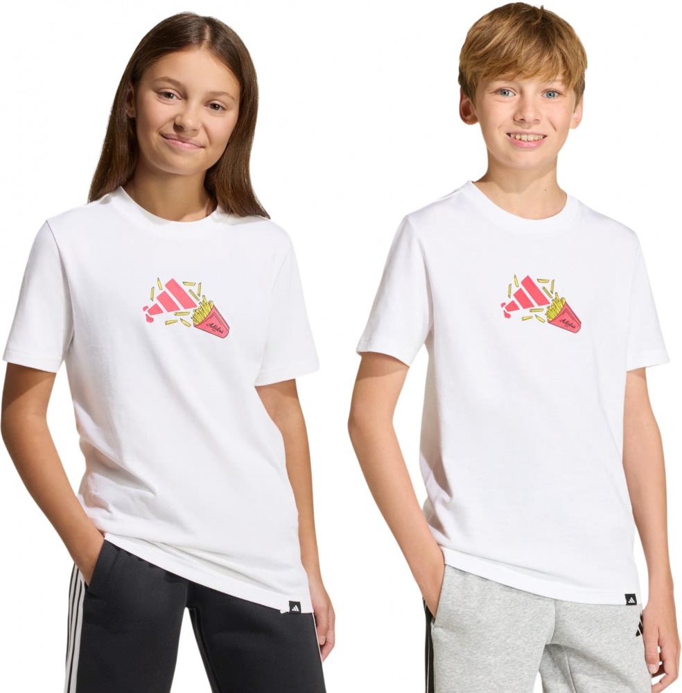 Футболка Adidas J FOOD T WHITE KA0536 р.11-12YRS білий