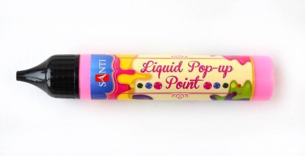 3D-гель Liquid pop-up gel рожевий Santi 25 мл — фото 1
