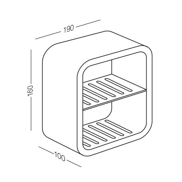 Полка для ванной MVM ВР-17 белый с серым 