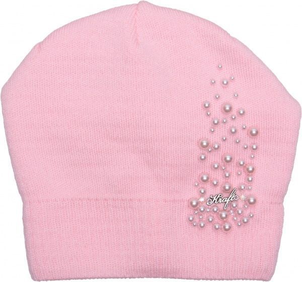 Шапочка детская для девочки Luna Kids р.50-52 светло-розовый 2313 