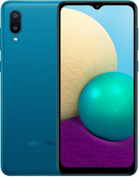 Смартфон Samsung Galaxy A02 2/32GB blue (SM-A022GZBBSEK) 