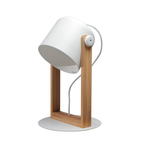 Настольная лампа Светкомплект LOFT TB 160 1x40 Вт E27 белый/дерево 