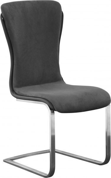 Стул обеденный Tory хром/серый