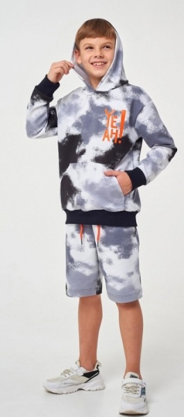 Комплект Smil 2 предмети для хлопчика Малюнок р.122 сірий 117343 