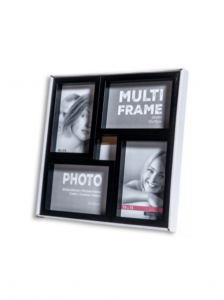 Коллаж Velista (4х10х15) чорна пласт 4 фото 10x15 см черный 