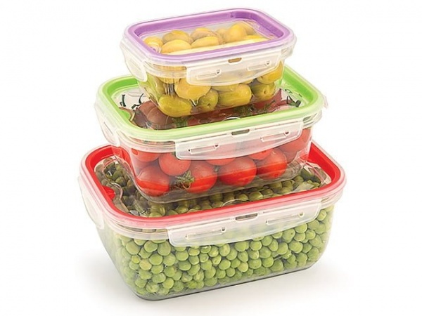 Набор емкостей вакуумных прямоугольных LOCK & FIT 3 шт. UKC