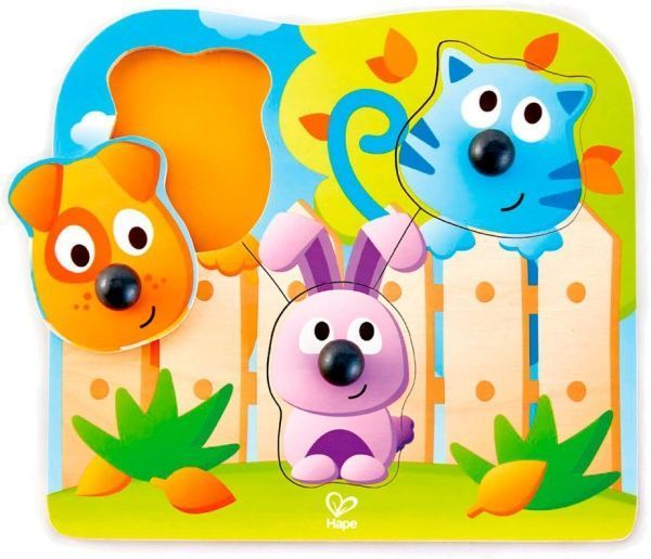 Пазл Hape Животные с носиком
