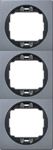 Рамка тримісна Aling-Conel Eon вертикальна античне срібло E6713,S1E