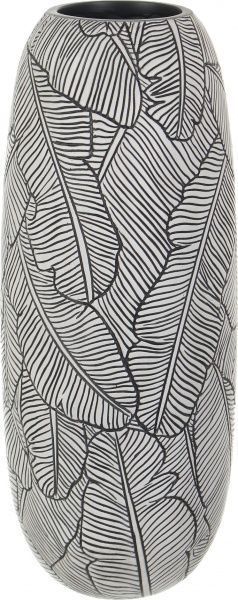 Ваза для цветов Leaf 15,2х15,2х37 см серая