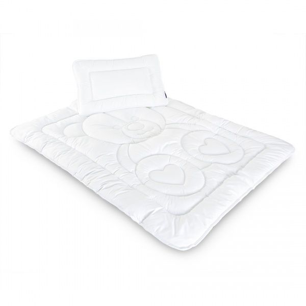 Набор Мишка: одеяло 100х135 см + подушка 40х60 см IDEIA белый 8000012824 