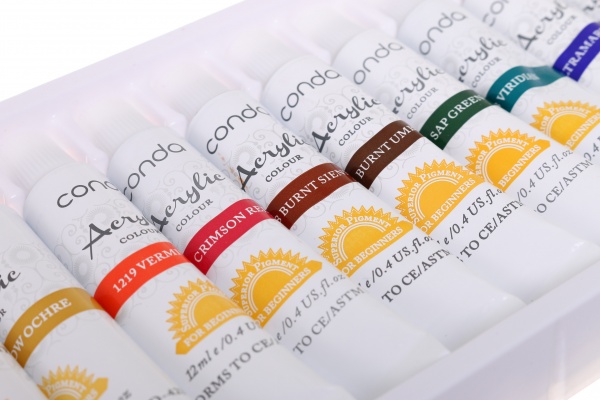 Набор акриловых красок 12 цветов 12 мл