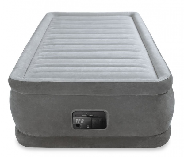 Надувне ліжко Intex 64412, 99 х 191 х 46 см, вбудований електронасос. Односпальна