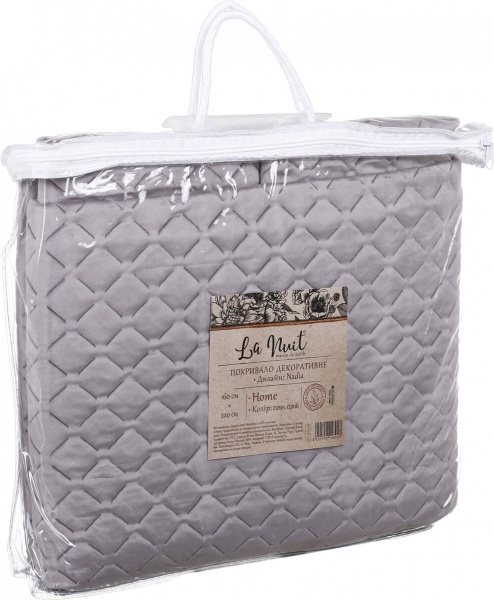 Покривало Nadia 160x220 см La Nuit темно-сірий 