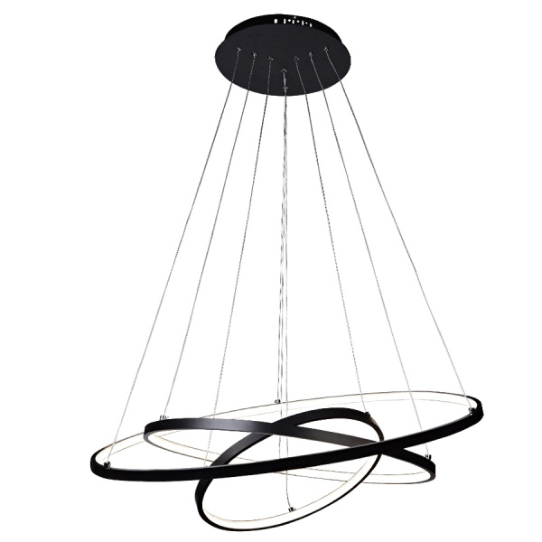 Люстра светодиодная Victoria Lighting с пультом д/у 150 Вт черный Hongkong/SP3 black 