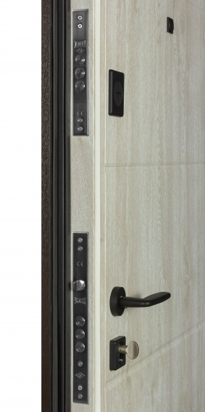 Дверь входная Revolut Doors В-82 (квадро) Гладкая 191 венге темный 2050x950 мм левая