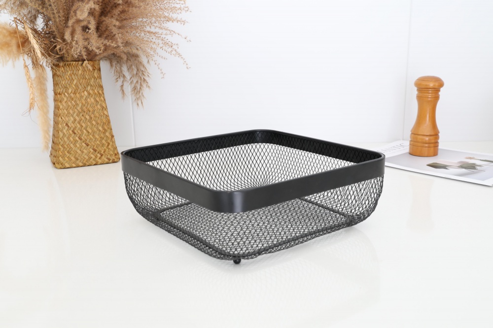 Корзинка для фруктов Flamberg Premium Fernie квадратный 26,5х9,8 см черный