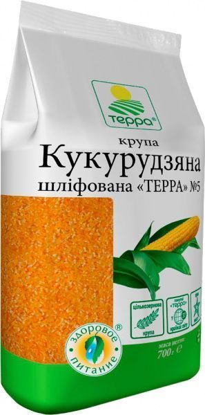 Крупа кукурудзяна Терра шліфована №5 700 г 