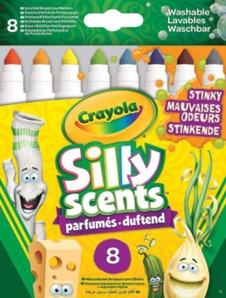 Набор фломастеров Crayola Silly Scents ароматизированные 8 шт.