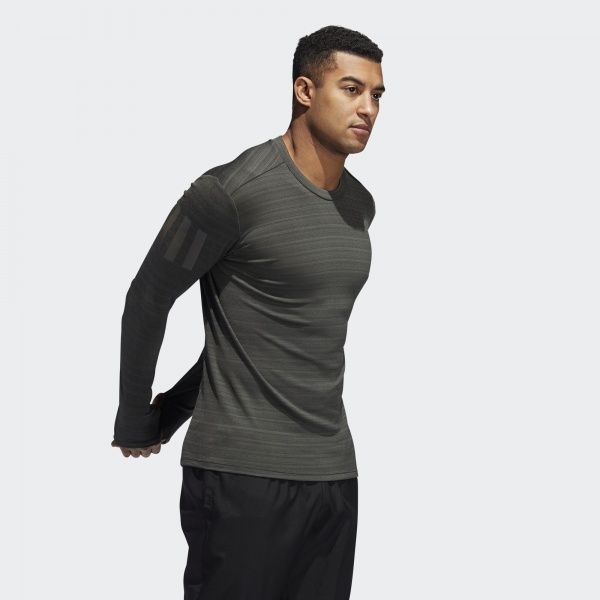 Джемпер Adidas RUNR LS TEE M EI6294 р. 2XL зелений