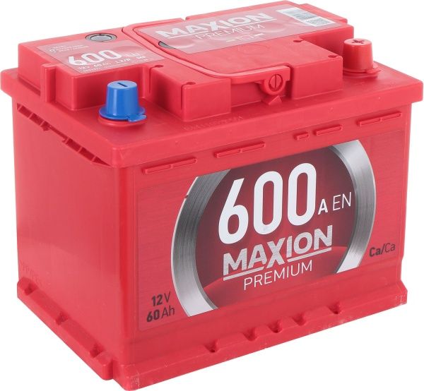 Аккумулятор автомобильный MAXION Premium 6СТ - 60 А2E 600 R 60А 12 B «+» справа