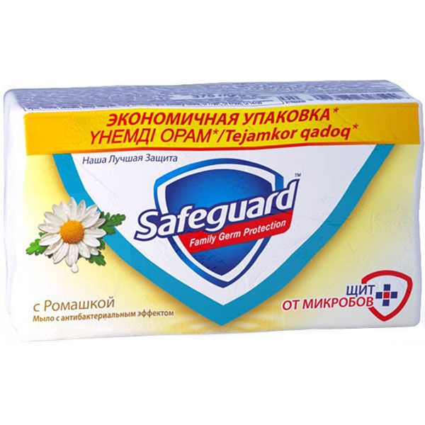 Антибактериальное мыло Safeguard с Ромашкой 70 г 5 шт/уп (81685323)