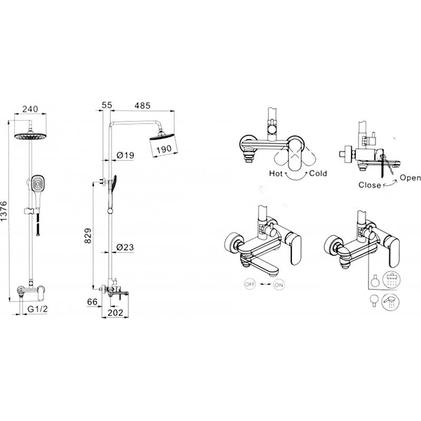 Душова система EGO Style F0417503101