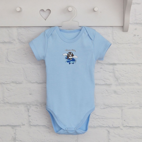 Боди детское для мальчика Blanka Пилот р.80 голубой 110156 