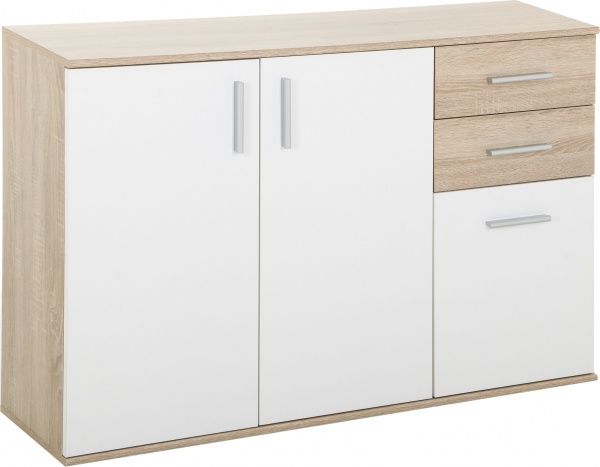 Комод VMV Holding Бобби КОМ 3D2S дуб сонома/белый 