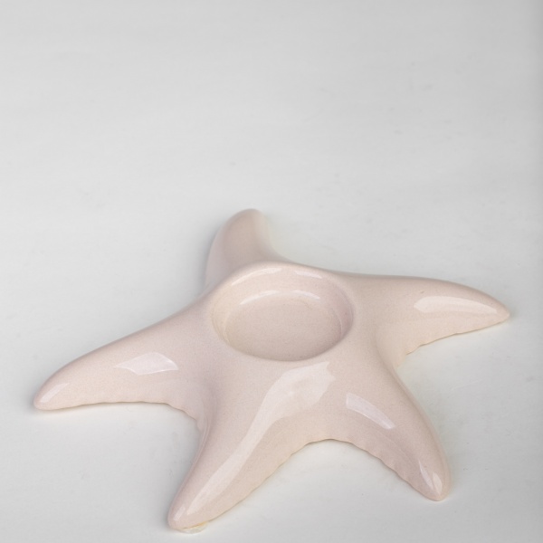 Свічник бежевий 18x18x3 см SE 406-18 Eterna