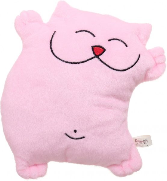 Подушка декоративна Кіт Хорошун 31 см рожевий
