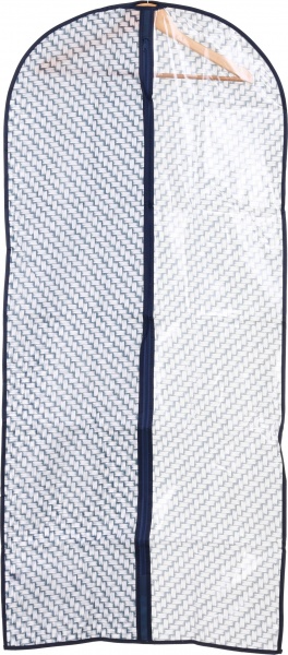 Чохол для одягу Плетіння Vivendi 135x60 см білий із синім