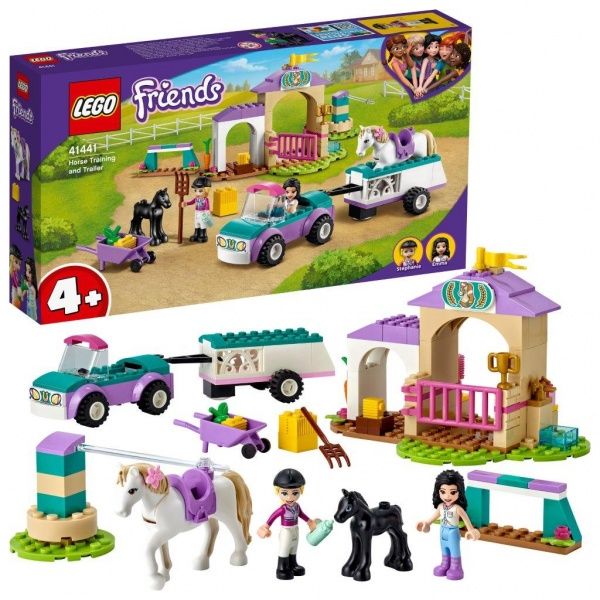 Конструктор LEGO Friends Тренировка лошади и прицеп для перевозки 41441