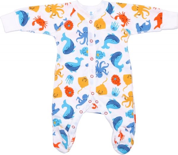 Комбинезон детский унисекс Minikin р.56 молочный 21300256 