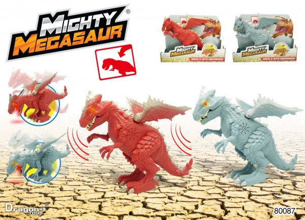 Игрушка Dragon-I Могучий Мегазавр. Дракон рычащий и кусающий в ассортименте 80087 