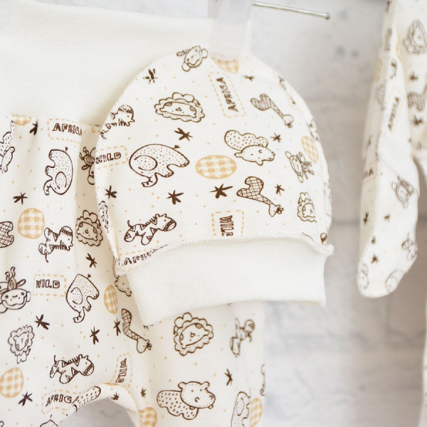 Комплект для новорожденных Blanka Африка бежевый р.62 12894 