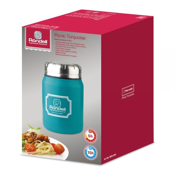 Термос для еды Turquoise Picnic 0,5 л RDS-944 Rondell