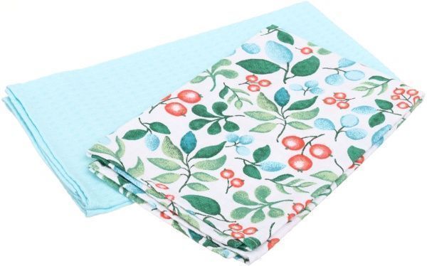 Набір рушників вафельних Blueberries 45x60 см UP! (Underprice) блакитно-синій 